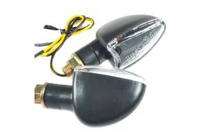 Racing Blinker kurz mit E-Nummer transparent